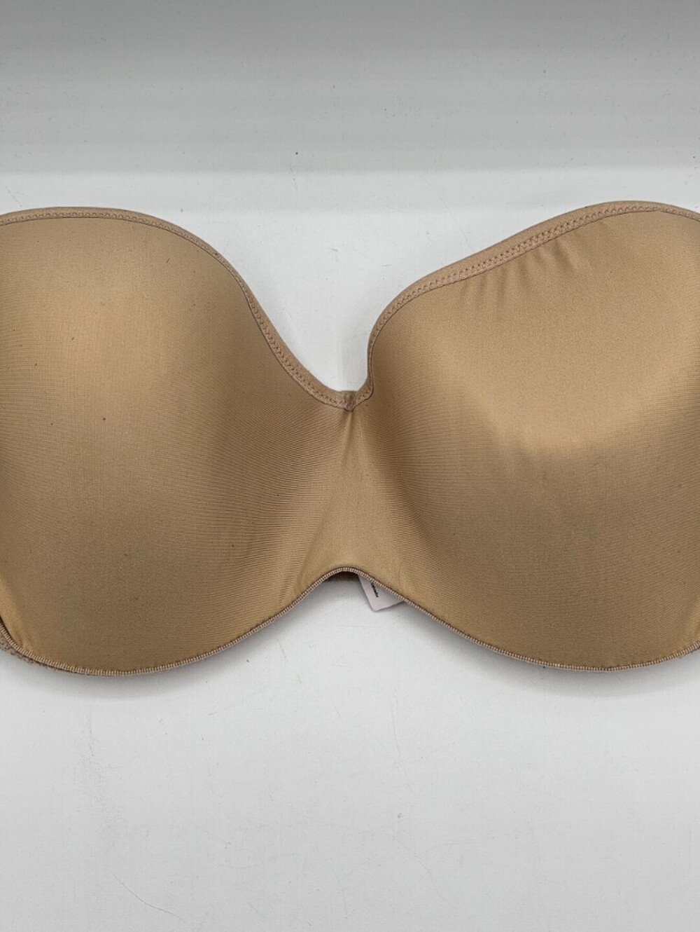 Maidenform Womens Sz 38D Strapless T Shirt Bra Solid Beige